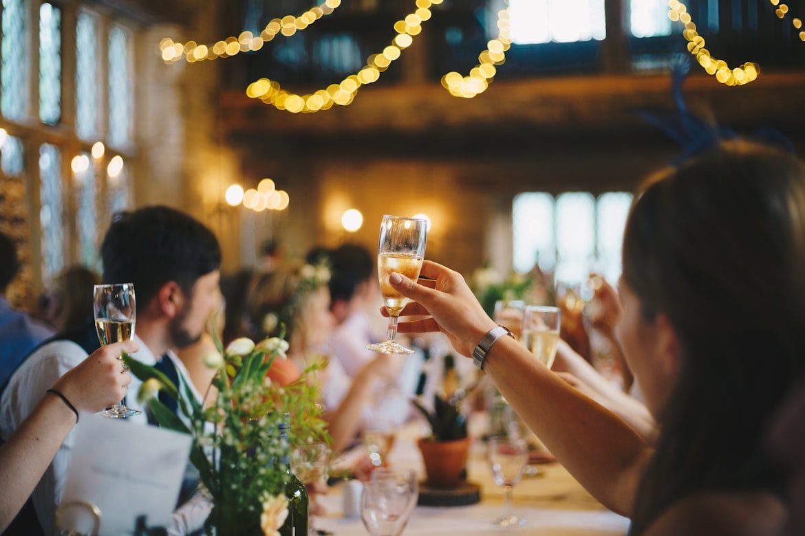 Detalhes de uma festa de casamento